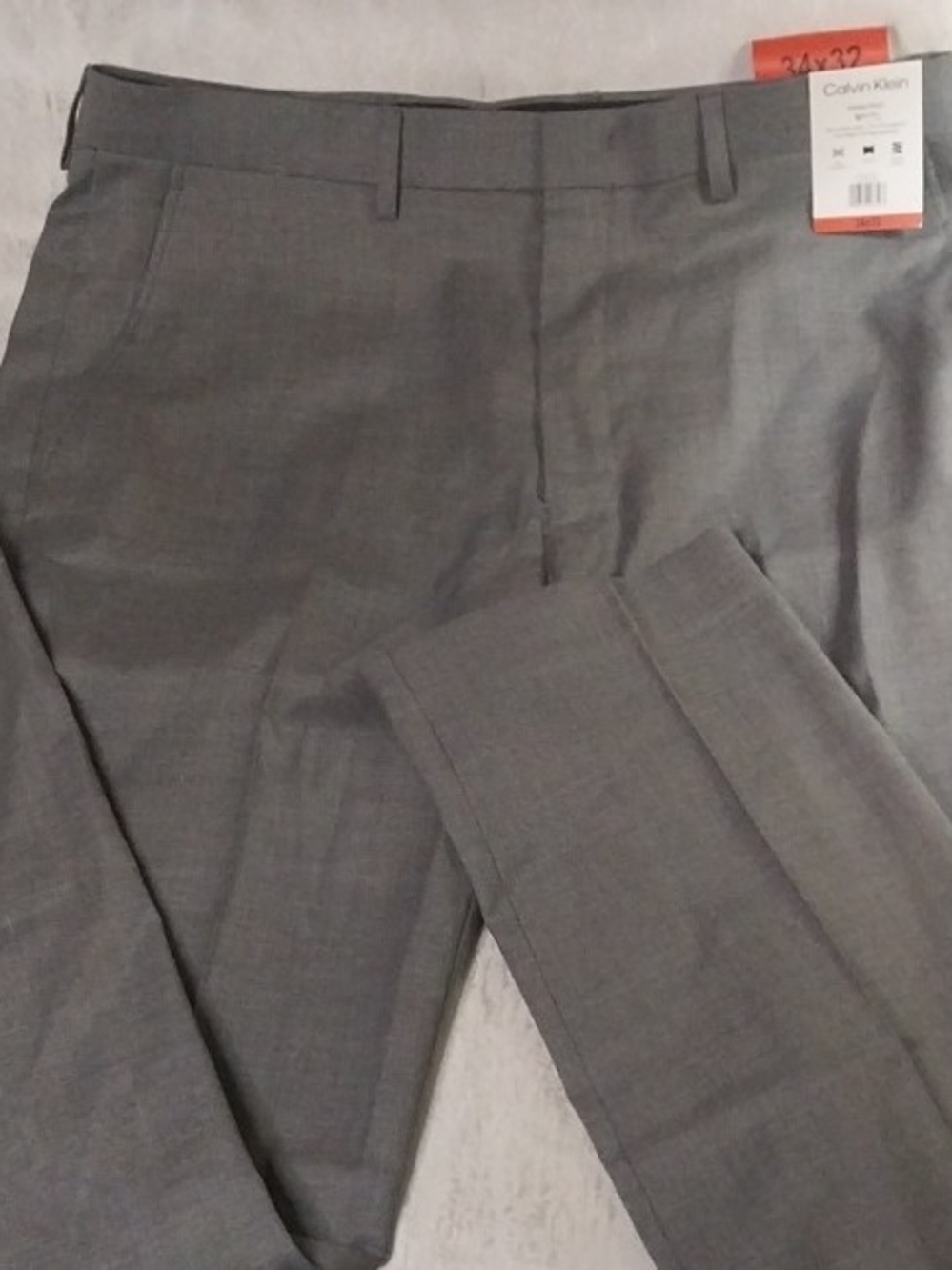 Calvin Klein Gray Slim Fit Dress Pant